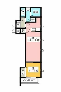 アドバンス天神南【2階】の間取り