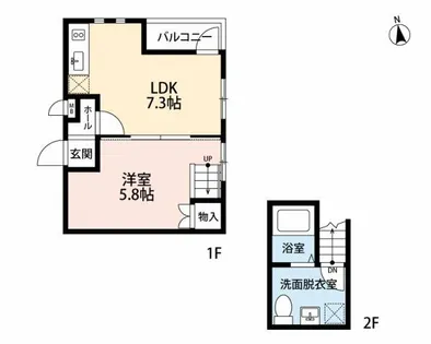 アハイブ箱崎駅前【1階】の間取り