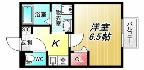 M’Sエクレール【1階】の間取り