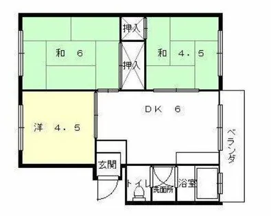 夢前台ハイツ【202号室】の間取り