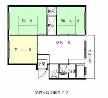 夢前台ハイツ【303号室】の間取り