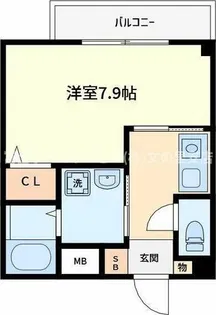 ラシーヌ天王寺【2階】の間取り