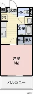 キャッスル牧B【1階】の間取り