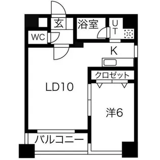 ドエル南円山【8階】の間取り