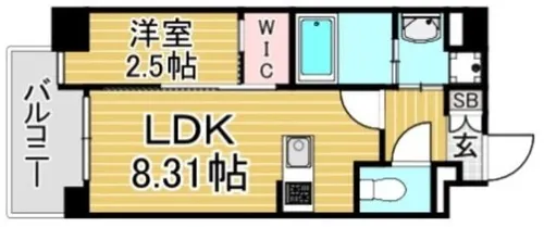 福岡県大野城市錦町3丁目【マンション】の間取り
