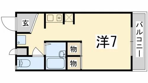 リバーハイツ【304号室】の間取り