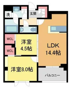 シャーメゾンステージ香櫨園【404号室】の間取り