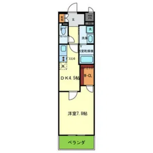 リヴェール綾堀川【4階】の間取り