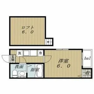マインハイム枇杷島【1階】の間取り