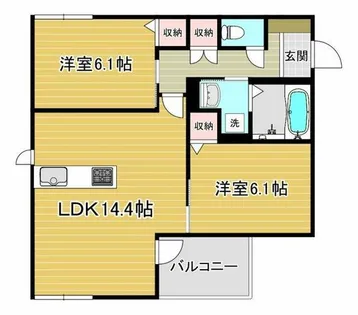 サイアミーズ春日町【301号室】の間取り