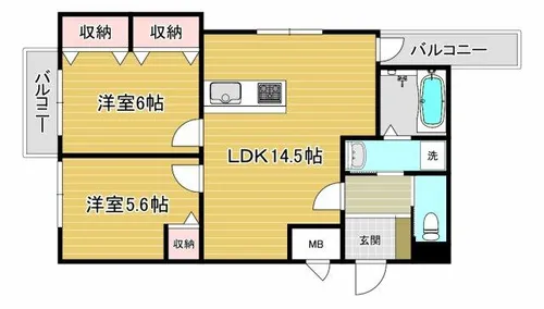 サイアミーズ春日町【1階】の間取り