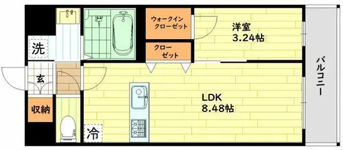 大阪府大阪市都島区大東町1丁目【マンション】の間取り