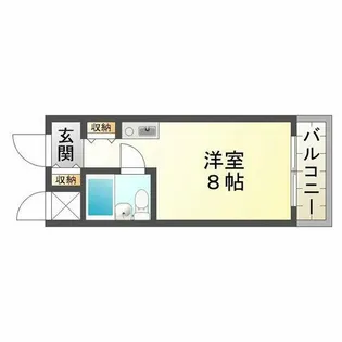 フェリックス福田【4階】の間取り