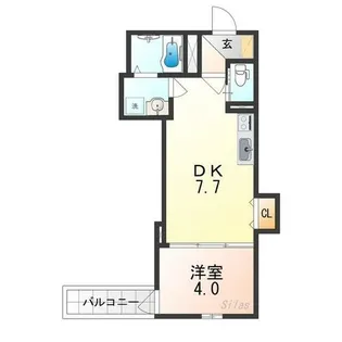 大阪府東大阪市小若江3丁目【アパート】の間取り