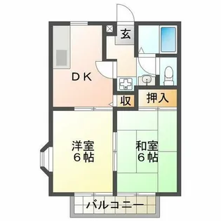 サングレース北別府【2階】の間取り