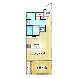 第77プロスパービル【3階】の間取り