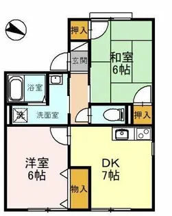 ミーツ・ハオス【1階】の間取り