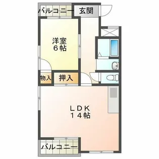 164ビル【4階】の間取り