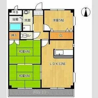 ビラ葉池【3階】の間取り