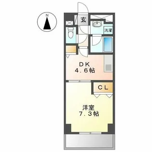 ベレーサ山王【9階】の間取り
