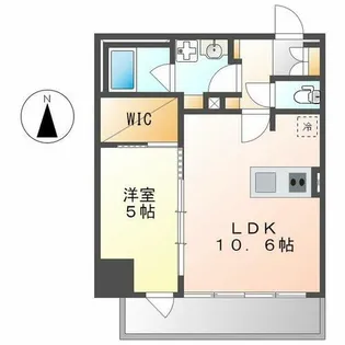 1LDKの間取り画像