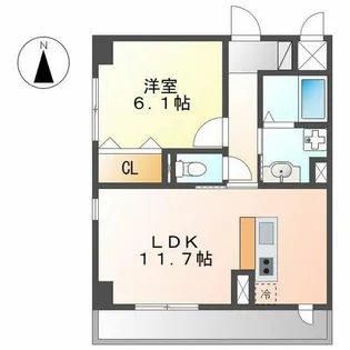 ロイヤル山王【3階】の間取り