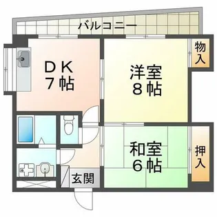 泉が丘マンション【2階】の間取り