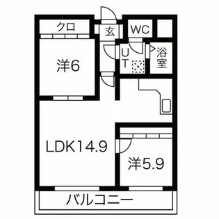 ティーズビレッジ元町【5階】の間取り