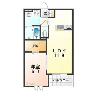 大阪府大阪市平野区加美東4丁目【マンション】の間取り