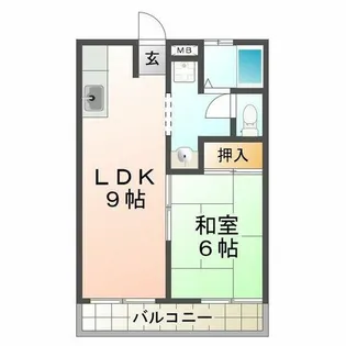 浜第一マンション【3階】の間取り