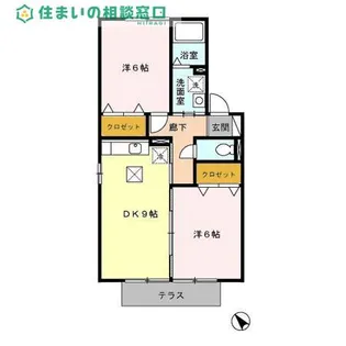 愛知県碧南市源氏神明町【アパート】の間取り