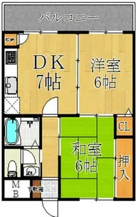 今里西青山ビル【902号室】の間取り
