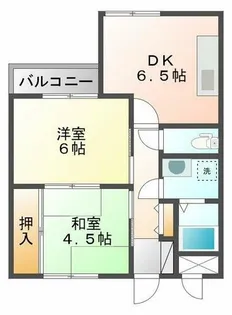 山手ハイツ【2階】の間取り