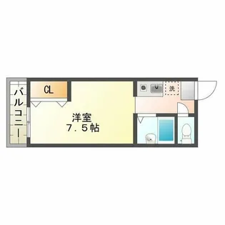 セオコート朝霧【1階】の間取り