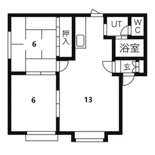 北海道札幌市手稲区前田七条18丁目【アパート】の間取り