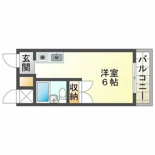 パラディッソコート【5階】の間取り