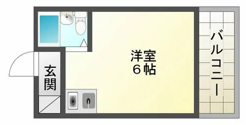スカイコート【1階】の間取り