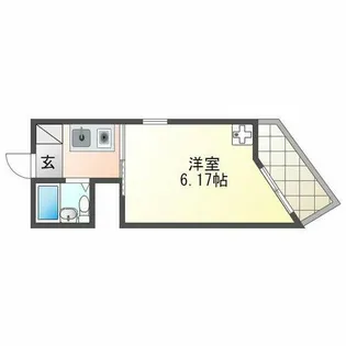 サングレイス西新町【2階】の間取り