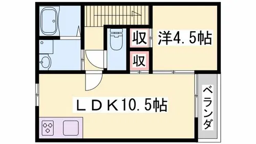 マスハイツ【203号室】の間取り