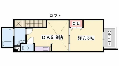エステリオK【207号室】の間取り