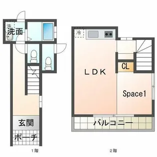 Fornest旭が丘【1階】の間取り