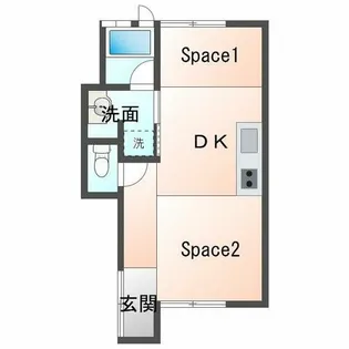 For nest旭が丘【2階】の間取り