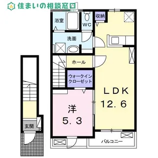 愛知県西尾市田貫3丁目【アパート】の間取り