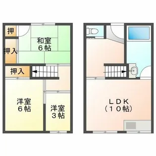 松ヶ丘住宅10号棟【3階】の間取り