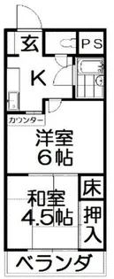 エル牧野【3階】の間取り