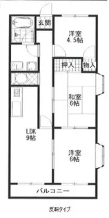 アーバン滝野【3階】の間取り