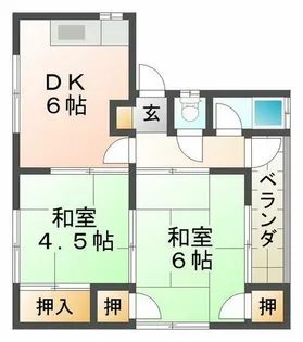 大塚マンション【4階】の間取り