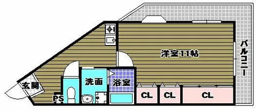 メゾンアルカディア金剛【3階】の間取り