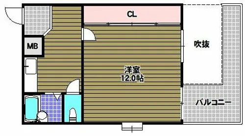 メゾンアルカディア金剛【4階】の間取り