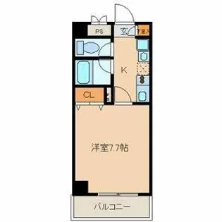 Belle Vivre新栄【7階】の間取り